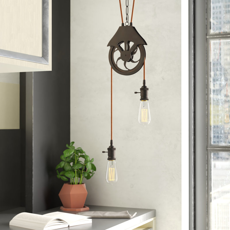 Design-A-Fixture 2 - Light Cluster Pendant, Aged Bronze Brushed