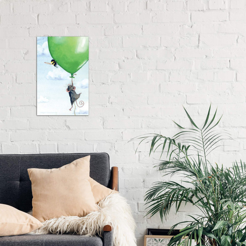 «Hi There» par Maggie Vandewalle - impression d'art graphique, H 12 po x l 8 po x P 0,75 po, Toile tendue, Pas de tapis