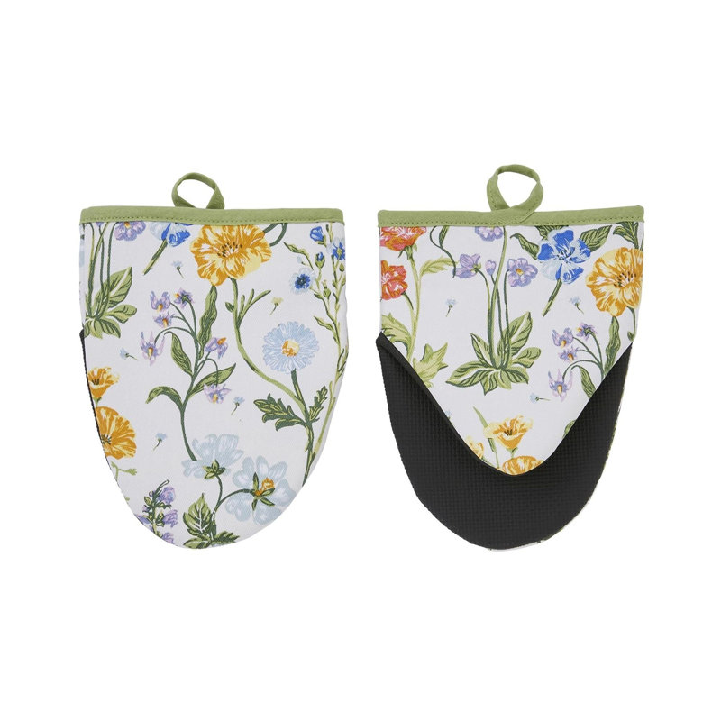Ulster Weavers Cottage Garden Floral 100% Cotton Oven Mitt Set
