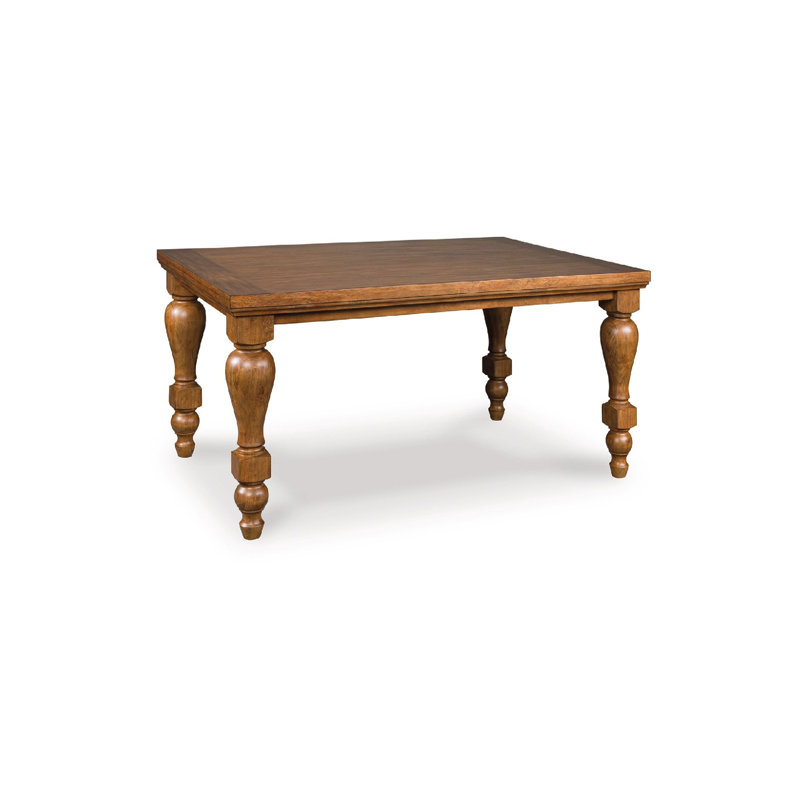 Gela Counter Height Table, 66 Inch Rectangular Top, Traditional, Brown