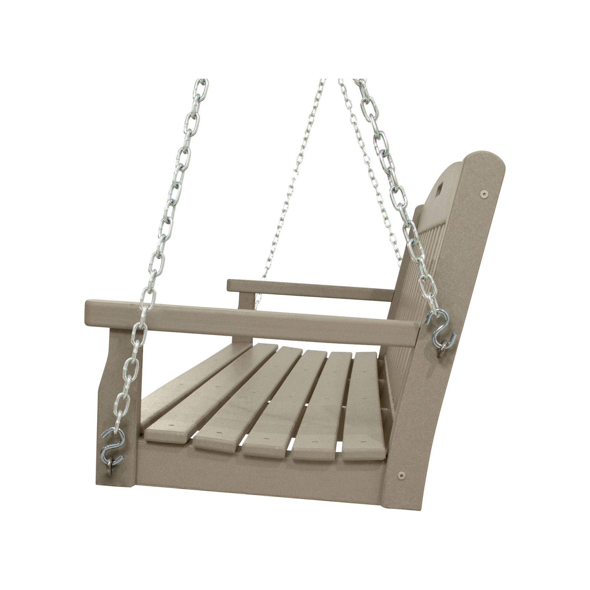 POLYWOOD Yacht Club 60" Swing, Sand Castle