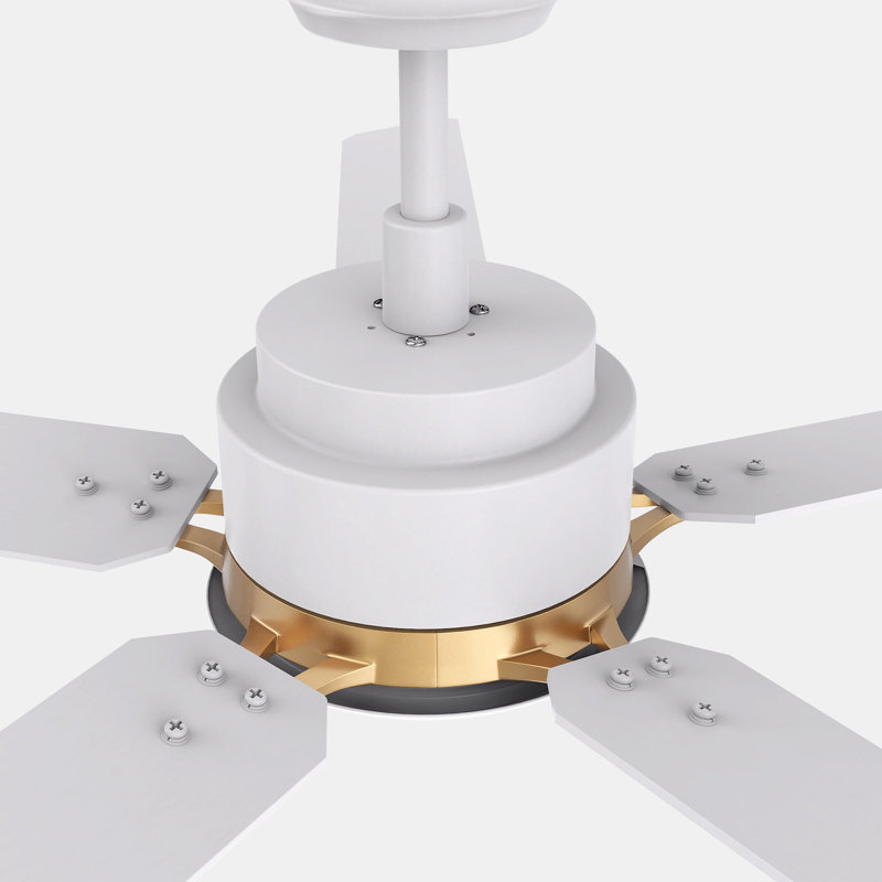 Ventilateur de plafond intelligent Espear avec télécommande, ensemble d'éclairage inclus, fonctionne avec l'assistant Google, Amazon Alexa et les raccourcis Siri.