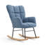 Chaise berçante rembourrée avec fauteuil à bascule et fauteuil à haut dossier rembourré avec fauteuil à haut dossier et fauteuil d'appoint confortable