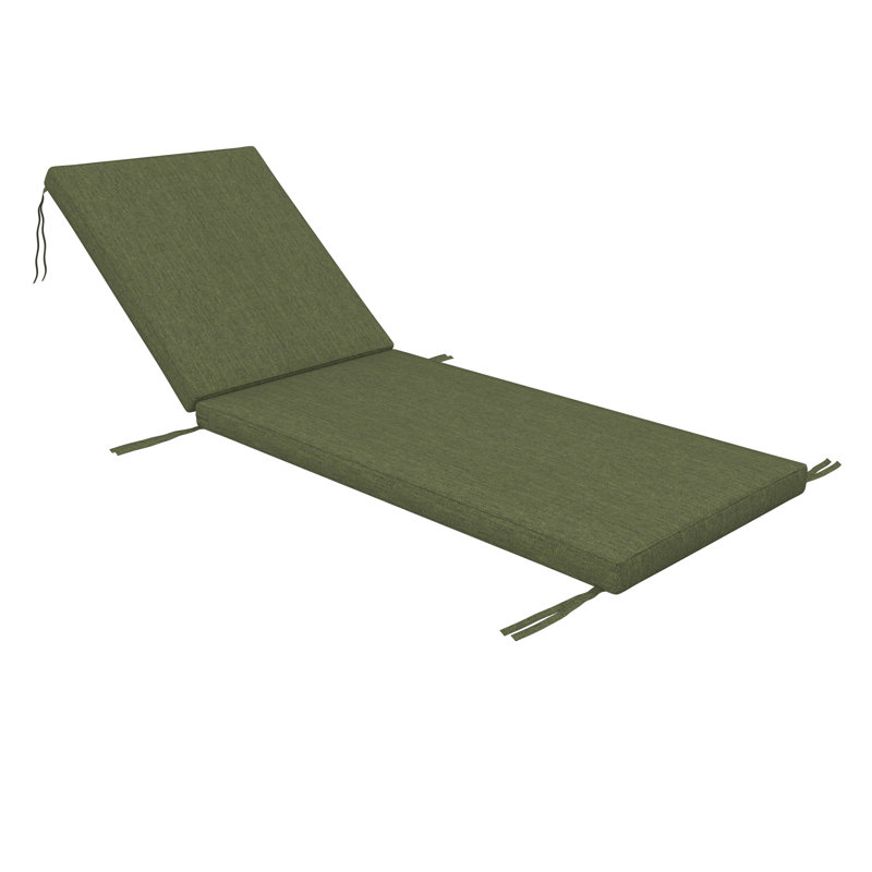 Sunbrella® Outdoor Chaise Cushion, 24" W x 73" D, Sunbrella® Canvas Fern