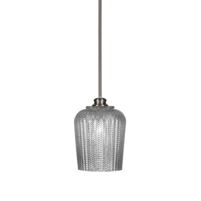 Chy Stem Hung Pendant Shown With 9"Textured Glass