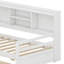 Structure de lit d'angle multifonctionnelle avec tablettes intégrées et prise de courant-226333611
