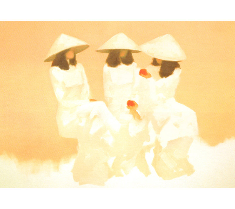 Conversation, 17" H x 24" W