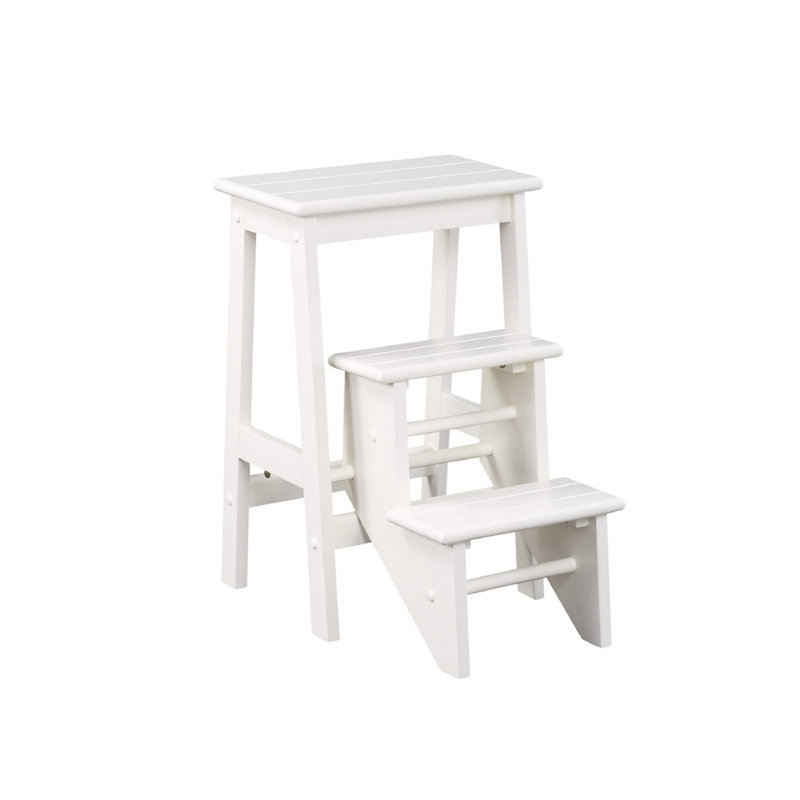 Heagney 3 - Step Stool, White