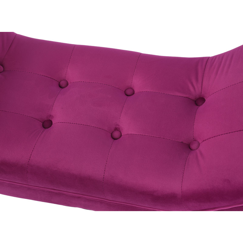 Banc rembourré Giabella, Fuchsia