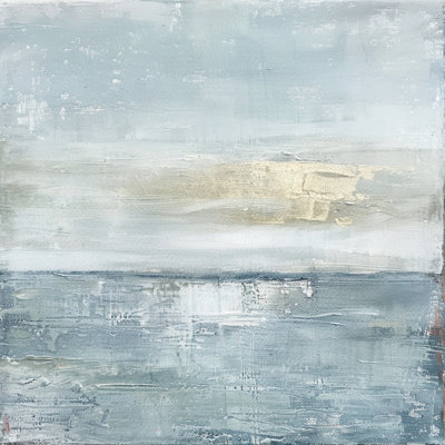 Sea Glass Mist Wrapped Canvas Wall Art