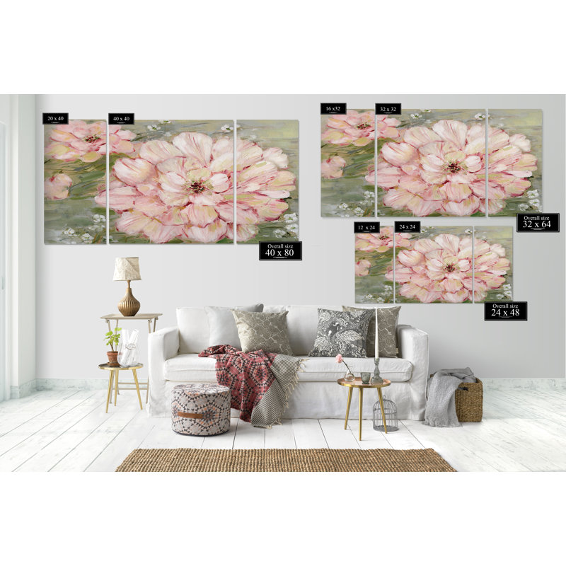 Ambrosia II - reproduction d'art sur toile, H 32 po x l 64 po x P 1,5 po