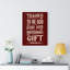 Indescribable Gift - Wrapped Canvas Print-1509861094