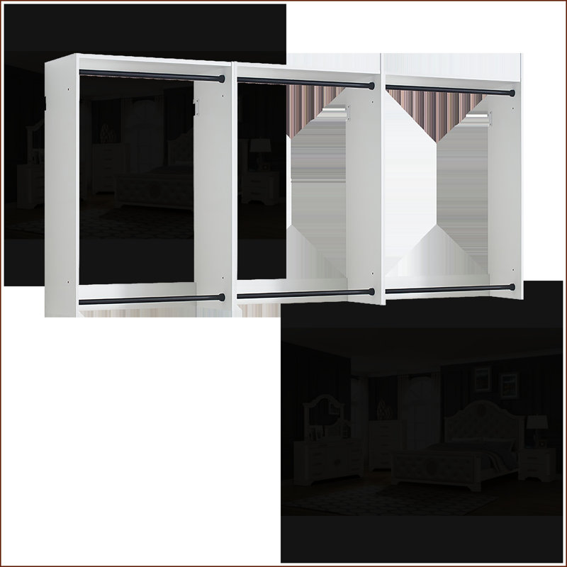 Systèmes de placard | Finition chêne chaud modulaire Devi | Blanc | Bois, Blanc
