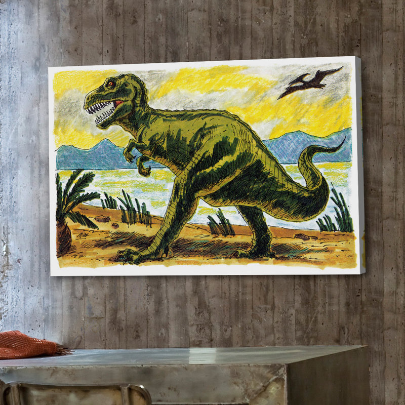Tyrannosaur II - Graphic Art on Canvas