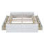 Structure de lit plateforme en bois avec 6 tiroirs
