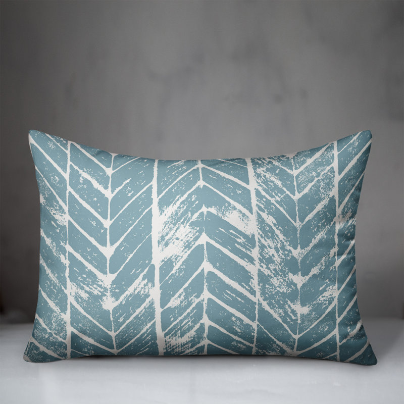 Geometric Throw Pillow, Blue