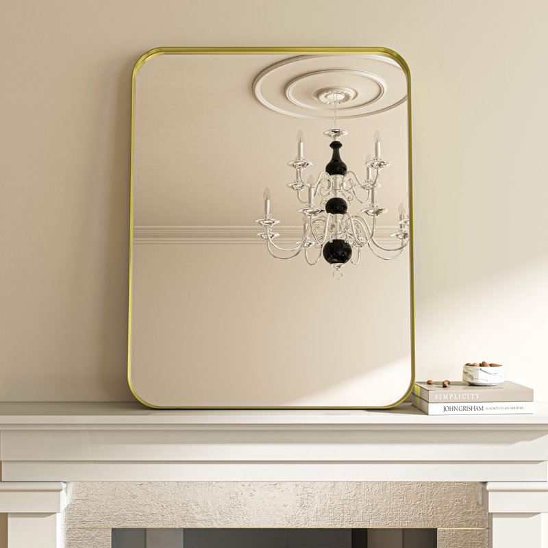 Miroir mural Tahleek, Argent, 36 po x 32 po