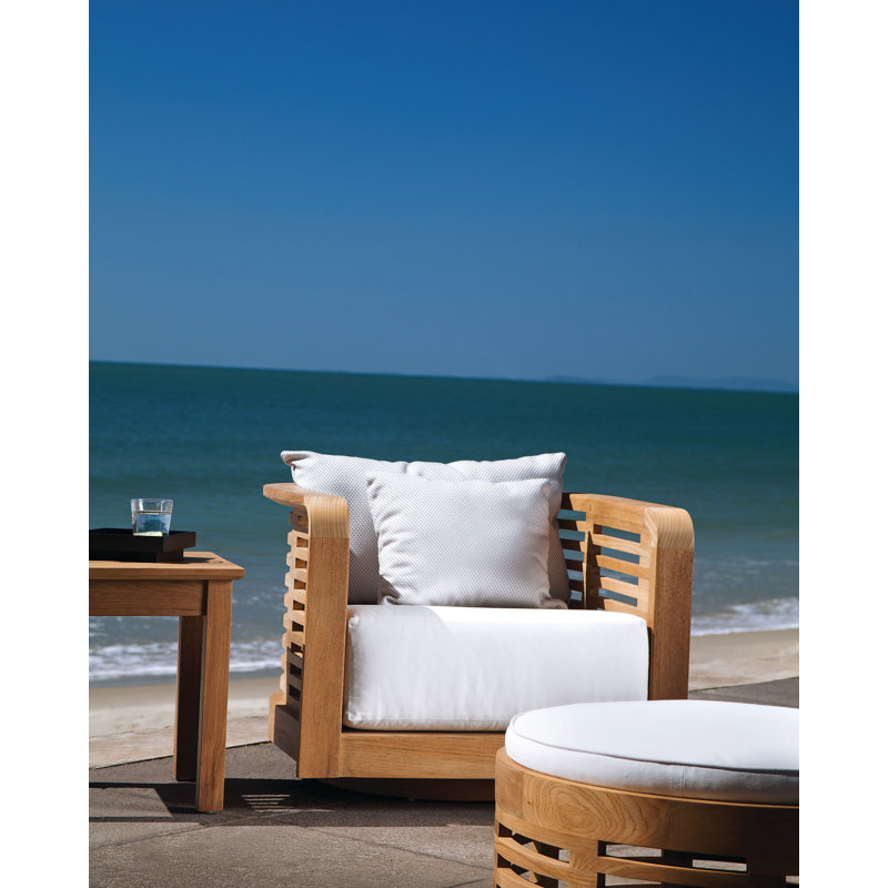 Hamilton Outdoor Teak Swivel Lounge Chair