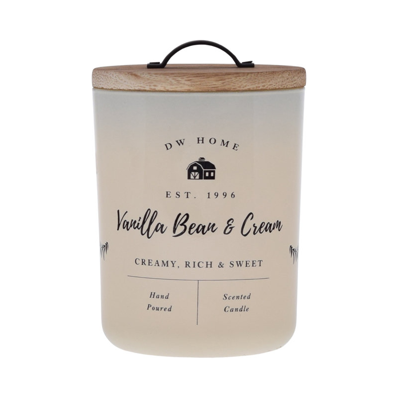 Bougie parfumée vanille vanille et crème, Pot 15 oz.