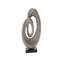 Sculpture décorative abstraite en nacre avec base noire-20525670