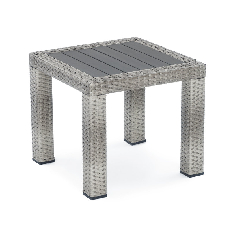 Table de patio en aluminium Fionnula, Table d'appoint