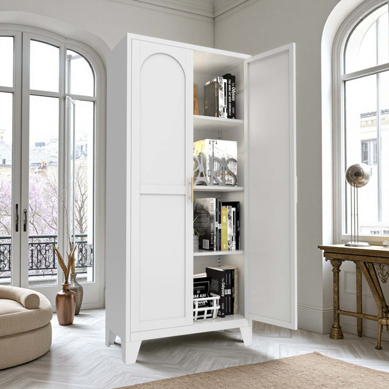 Armoire 61 po 2 portes, Blanc