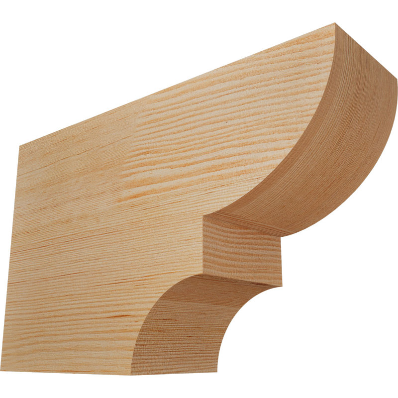 Queue de chevron lisse Ridgewood, Sapin de Douglas, H 8 po x l 3 1/2 po x L 12 po