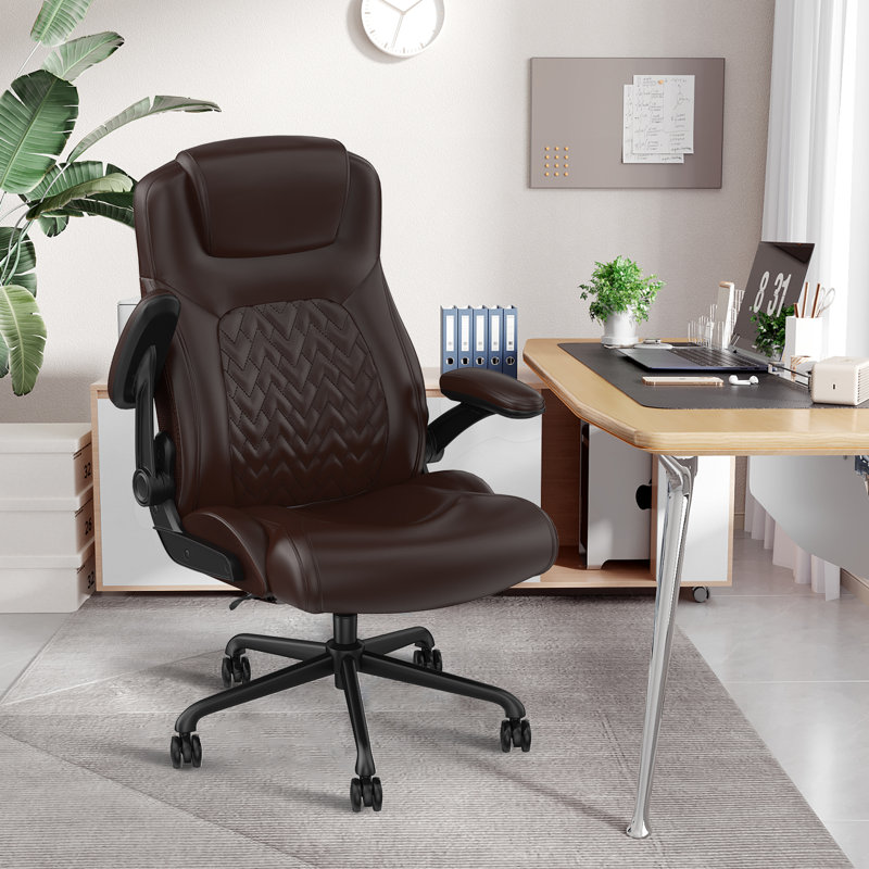 Lozhin Executive Chair with Headrest, Brown