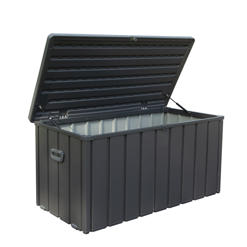 Boîte de rangement extérieure 100 gallons imperméable, H 23,43 po x l 49,41 po x P 24,69 po