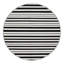  Tapis lavable rayé noir et blanc-126839753