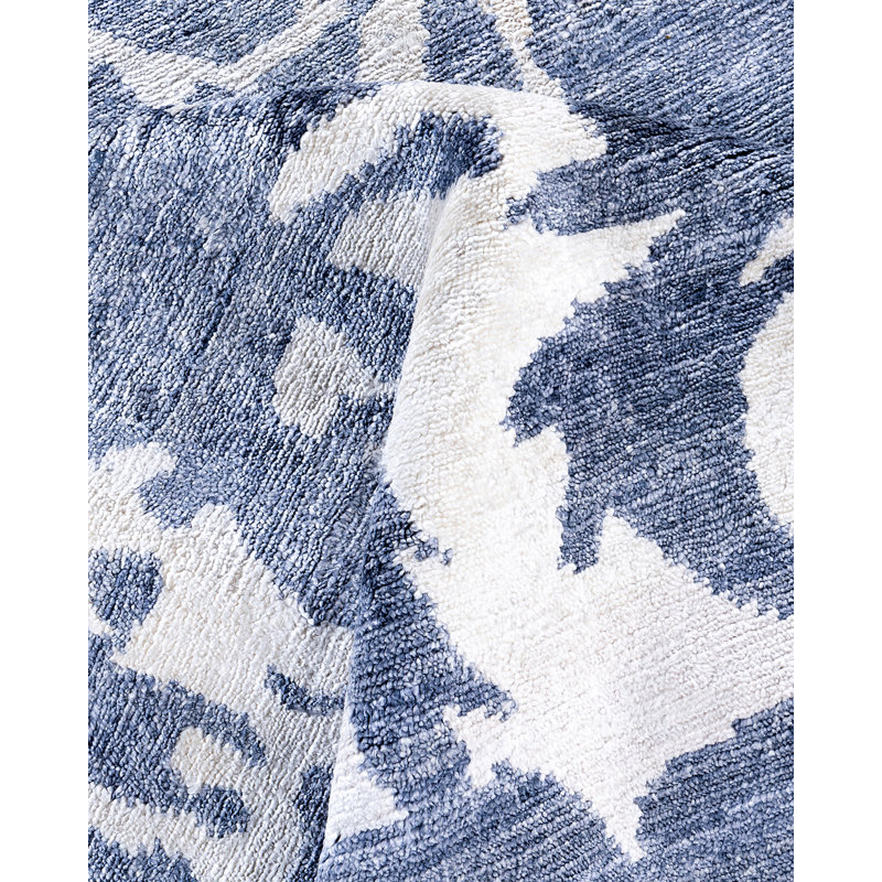 Overdyed One-of-a-Kind Rectangle 9'3" X 12'0" Hand Knotted Area Rug