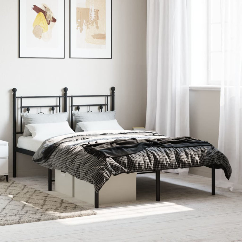 Acari Bed, Kingsize (5'), Black