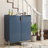 2 Doors Home Wine Bar Cabinet With Wine Rack & Adjustable Storage Shelf, Modern Sideboard With Soft-Closing Hinge, Dinning Room Buffet Cabinet, Liquor Cabinet Kitchen, Living Room Coffee Cart-1403561541