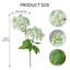 3PCS Artificial Hydrangea Flowers 30 Inch Long With 5 Inch Full Realistic Bloom Lifelike Silk Faux Hydrangea Stems-183238792