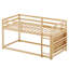 Low Bunk Bed Twin Over Twin, Floor Bunk Bed With Bookshelf&ladder-114498753