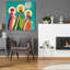 Art mural en verre épique «Kings», par Elle Media Group SA, 36 po x 36 po-1138356829