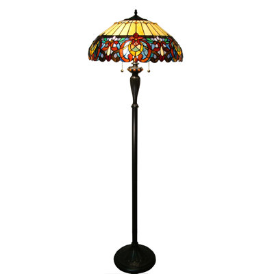 Lampe sur pied de 62 po de style Tiffany Fine Art Lighting