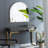  Arched Mirror With Metal Frame, Wall Mirror For Living Room Bedroom Entryway-936781649-936781654