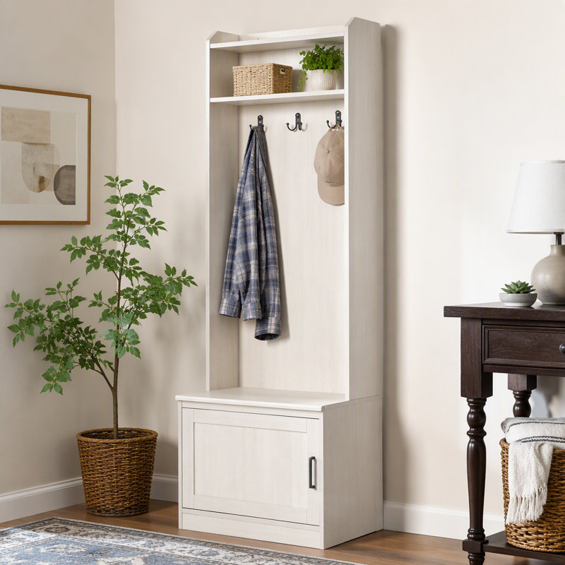 Versatile Hall Tree With Shoe Storage And Coat Rack For Entryways