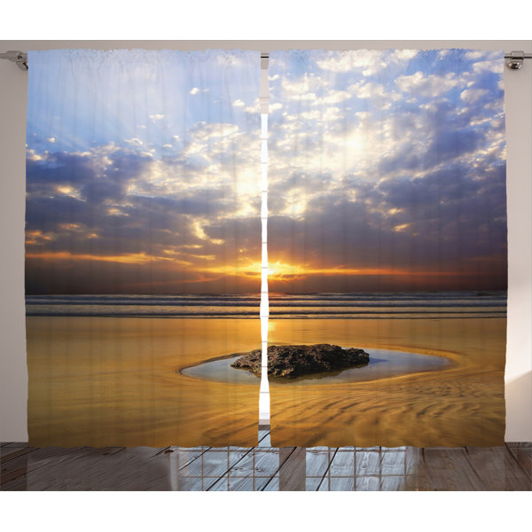 Duschvorhang Blauer Ozean - 180x200cm Polyester Mit 12 Haken