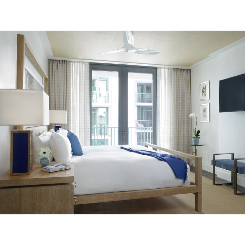 Haiku L Smart LED Downrod Ceiling Fan, White, 52" Wide