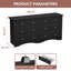 Commode double 6 tiroirs Angelynn-87874291