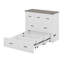 Armoire de lit escamotable pleine grandeur Murphy avec station de charge, 1 grand tiroir-114772141
