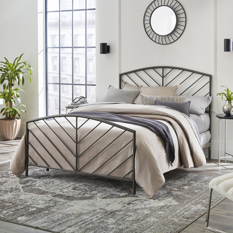 Amiayah Metal Open-Frame Bed, Full