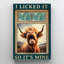 Highland Catt I I Licked It, reproduction d'art graphique sur toile tendue 1 pièce-923982116