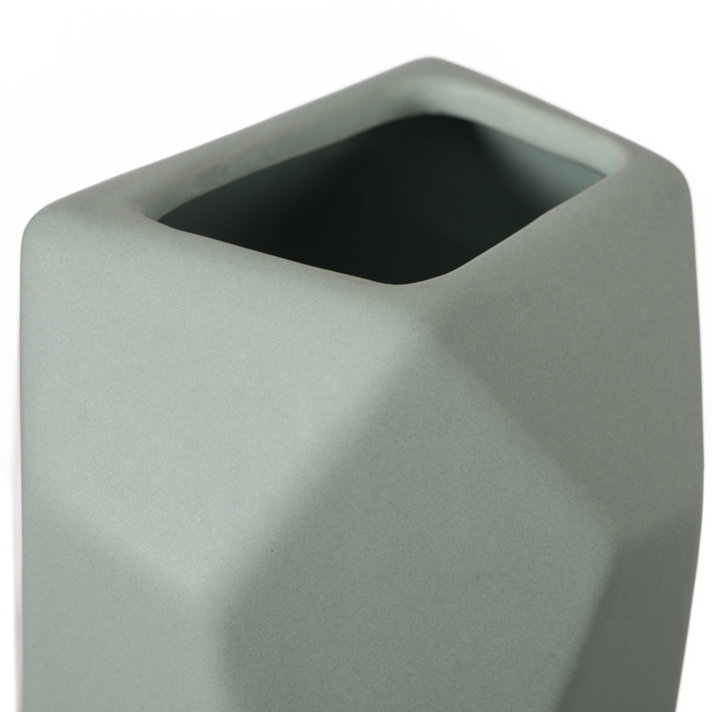 Jakeob Ceramic Table Vase, Green