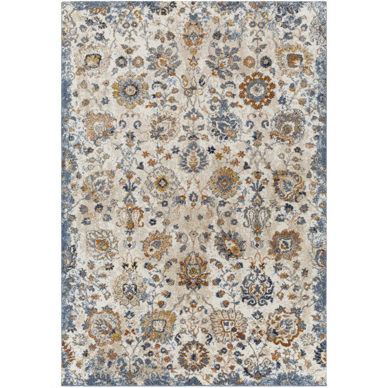 Hodder Floral Indoor Rug, Square 7'10"