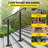 Hand Rails for Outdoor Steps, Wrought Iron Railing, Porch and Stair Railing Kit-61694609
