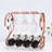 Ortanza Tabletop Wine Bottle & Glass Rack Gold