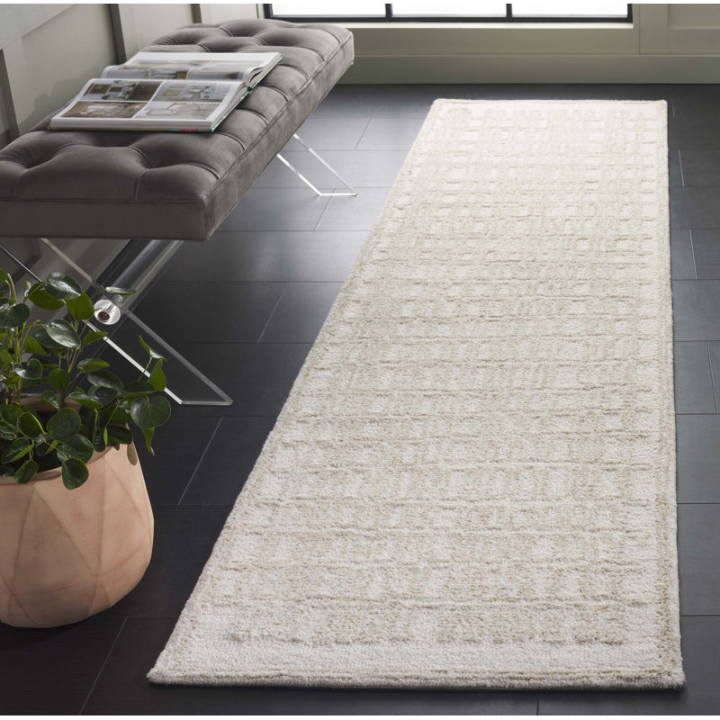 Tapis ivoire / beige Narragansett 219, Tapis de couloir 2 pi 3 po x 9 pi